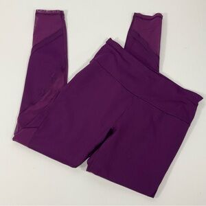 Knockout Victoria's Secret Sport Purple Mesh Activewear Leggings Size M Medium